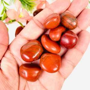 Jaspe rouge naturel pierre roulée cristal poli pierre précieuse guérison Reiki énergie amour sculpté Feng Shui haute qualité en gros - Product Image 4