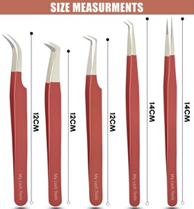 คุณภาพสูงเคล็ดลับเส้นใยขนตาแหนบ Extensions ปริมาณที่สะดวกสบายแฟนแหนบขนตาแหนบ 12 ซม.ความยืดหยุ่นสูงเหล็กญี่ปุ่น - Product Image 3