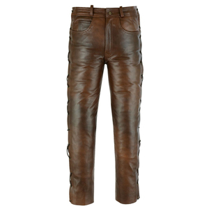 Pantalones de Cuero para Hombre, Estilo Moderno, Corte Recto, Transpirables y Elegantes, de la Mejor Calidad, a Bajo Precio - Product Image 2