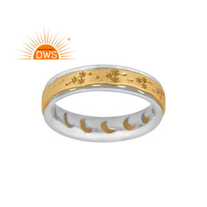 Latest Handmade Design Sterling <b>Silver</b> Brass Set <b>Spinner</b> Band <b>Ring</b> <b>Silver</b> Jewelry Manufacturer - Product Image 1