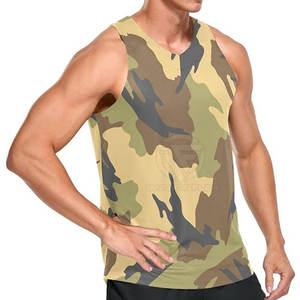 เสื้อออกกำลังกายแขนกุดสำหรับผู้ชายเสื้อออกกำลังกายแบบตัดสาย - Product Image 3