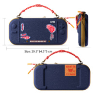 Tas Travel Kustom Produsen Buckroo Cat Series untuk Nintendo Switch 2, Hard EVA Zipper, Anti Guncangan, Pelindung