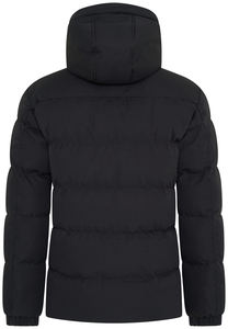 Veste d'hiver OEM à impression personnalisée pour hommes avec fermeture à glissière Imperméable à capuche pour l'extérieur Rembourré Bubble Warm Plus Size Options - Product Image 3