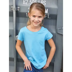 T-shirt basique en coton biologique pour filles – Merchandising promotionnel écoresponsable - Product Image 1