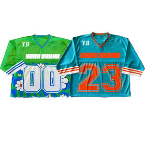 Jersey Americano Unisex de Primera Calidad, Corto y Holgado, con Tela y Logotipo Personalizados, Tejido Transpirable con MOQ Bajo - Product Image 2