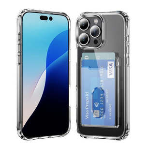 เคส iPhone 16 Pro Max 6.9 นิ้ว พรีเมียมอะคริลิค TPU พร้อมช่องใส่การ์ด แบบใส - Product Image 1
