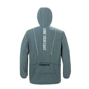 Chaqueta con capucha brillante personalizada Chaqueta brillante Chaqueta de fibra óptica para hombres - Product Image 2