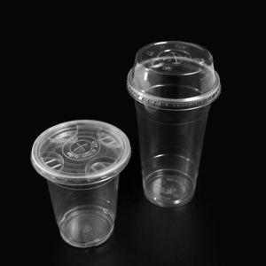 Tasses en plastique PP transparentes jetables Quang Quan 500ml-700ml Capacité à paroi unique pour boissons et jus chauds/froids - Product Image 1