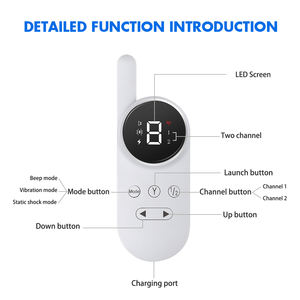 TIZE कम 50% की छूट वाटरप्रूफ सेफ ट्रेनिंग रिमोट कंट्रोल ई कॉलर डॉग ट्रेनिंग कॉलर - Product Image 6