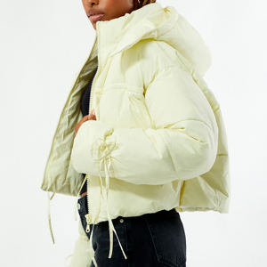 Veste d'hiver pour femme, doudoune épaisse à capuche, manteau matelassé léger, coupe-vent chaud pour femme - Product Image 2