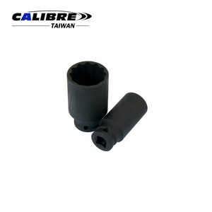 TAIWAN CALIBRE 5PC 1/2 "Dr Deep Spindle Axle Nut Socket Set, Impact Hub Nut Socket Set - Product Image 4
