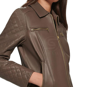 Chaqueta de Cuero para Mujer, Nueva Colección, Hecha a Medida, Transpirable, a Bajo Precio - Product Image 6