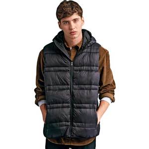 Look Tamaño regular Logotipo impreso personalizado Hombres Chaleco acolchado Ropa de calle Moda Mejor artículo Hombres Chaleco acolchado Negro - Product Image 5