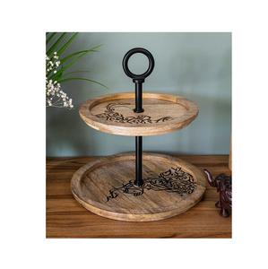 Engraved Metal Cake Stand for Wedding Dessert Display Reception Party Table Center Celebration Styling and Event Styling Setup - Product Image 3