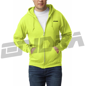Sudadera con capucha verde neón con diseño de mosca, estilo clásico cómodo, tejido suave y transpirable, ajuste relajado, uso diario para hombres y mujeres - Product Image 1