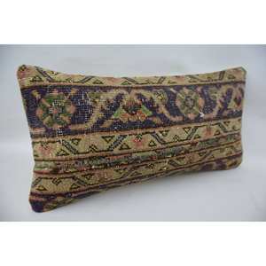 Oreiller en laine bohème beige 12x24 pouces coussin carré vintage coussin décoratif tissé pour canapé utiliser produit de noël - Product Image 2