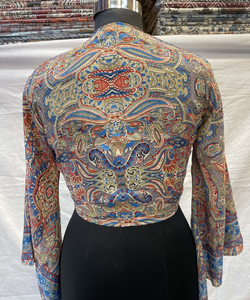 Top corto de seda ligero, corbata frontal corta, moderno y cómodo para festivales de verano, salidas informales o eventos nocturnos - Product Image 3