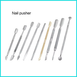 Dissolvant de vernis à ongles et poussoir de cuticules en acier inoxydable durable de logo personnalisé de qualité professionnelle en gros - Product Image 5