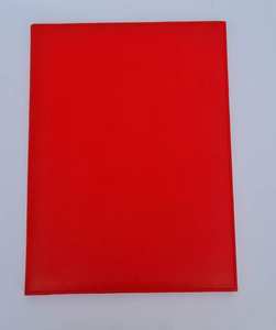 Graduación personalizada A4 tamaño PU cuero titular del certificado diploma cubierta, Rojo - Product Image 5