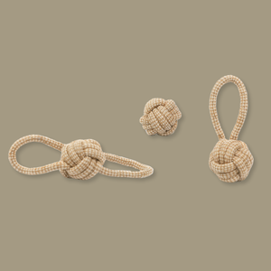 Natural Hemp Tug Toys for Dogs <b>Cats</b> Eco-Friendly Durable Stick-Shaped Pet Toys Cartoony Made Cotton Wood Plush for Play <b>Gift</b> Bag - Product Image 2