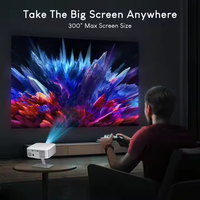Projecteur Salange P92 MAX Netflix avec mise au point électrique, projecteur intelligent Android, mini projecteur portable pour l'extérieur