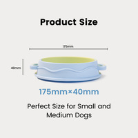 Gamelle d'alimentation portable en silicone de qualité alimentaire, élégante, anti-renversement, anti-étouffement, antidérapante et à alimentation lente pour chiens et chats