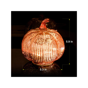 ใหม่มาถึงกุหลาบทองตกแต่งปรอทแก้วฟักทอง Tabletops สำหรับตกแต่งบ้าน - Product Image 1