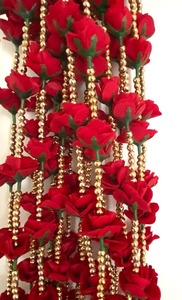 Cadena de flores rosas Holi Diwali decoración de boda guirnalda Floral Artificial fiesta Festival evento decoración Idea telón de fondo foto Prop - Product Image 4