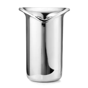 Cubo de Hielo de Metal Hecho a Mano con Textura Tallada a Mano para Bares Boutique, Enfriador de Vino Moderno con Aspecto Martillado de Dos Tonos, Exportaciones Zahid - Product Image 6