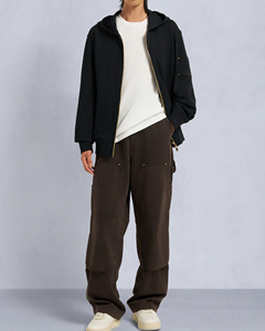 Tendance à capuche surdimensionné à fermeture éclair pour hommes élégant coupe décontractée poids moyen à la mode Streetwear à capuche avec logo personnalisé - Product Image 3