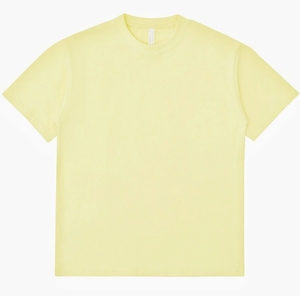 T-shirt vierge à épaules dénudées de luxe 100% coton pour hommes personnalisés T-shirt à col rond côtelé lourd de haute qualité pour hommes - Product Image 5