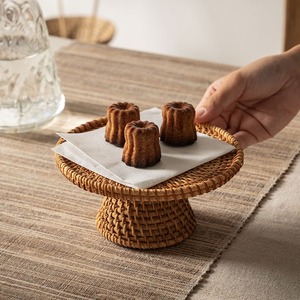 แท่นวางโชว์เค้กหวายสำหรับเค้กและคัพเค้กเครื่องจักสานด้วยมืออุปกรณ์เบเกอรี่ - Product Image 4