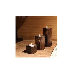 Portavelas de madera de pino de tamaño personalizado, nuevo aspecto para fiesta en casa, decoración de oficina, acabado hecho a mano para portavelas de madera T-light - Product Image 5