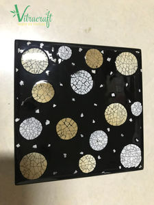 Ensemble de 5 sous-verres, sous-verres laqués, sous-verres carrés. Produits artisanaux. Faites un cadeau significatif. Fait à la main Vietnam Sûr à utiliser - Product Image 5