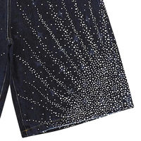 Shorts de Mezclilla Vintage de Alta Calidad y Estilo para Hombre, Diseño Personalizado 2025, Cinturón Transpirable de Nailon/Algodón, Cristal Ligero