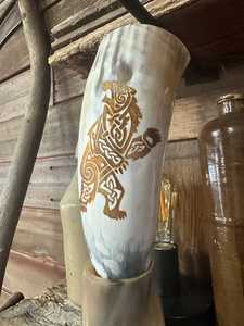 Taza de Cuerno de Búfalo Vikinga, Taza de Cerveza de Cuerno de Buey Ecológica, Personalización de Logotipo, Tazas de Cuerno a Precios Más Bajos - Product Image 6