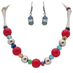Beadside Multicolor Rhodium Plated <b>Beads</b> Necklace <b>Set</b> 1102515 Fashionable Jewelry for Women - Product Image 1