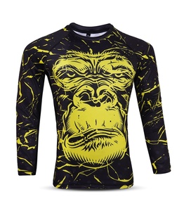 Custom Sublimation Rashguard 4-<b>way</b> Stretch Rashguard Mma Rushguard Bjj OEM Mma Rashguard for <b>Men</b> Long Sleeve Rash Guard - Product Image 5