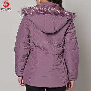2023 Unique Design Puffer <b>Jacket</b> <b>Women</b> Bubble Coat With Hood High Neck <b>Zip</b> <b>up</b> Loose Fit Padded <b>Jackets</b> Hot Sale - Product Image 4