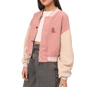 Retailer OEM ODM Service New Autumn Long Sleeve Women Varsity <b>Jacket</b> <b>Ladies</b> <b>Cropped</b> Baseball Uniform Varsity <b>Jackets</b> for Winter - Product Image 1