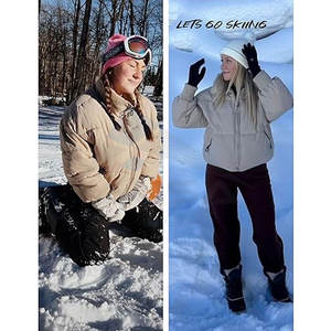 Veste d'hiver légère pour femmes en gros, veste matelassée courte surdimensionnée pour femmes, manteau d'hiver matelassé tendance, vêtements d'extérieur - Product Image 2