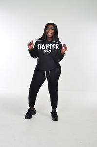 Conjunto de 2 piezas de deportes de invierno con logotipo personalizado para mujeres y hombres, chándal informal transpirable de cintura alta, pantalones de chándal y Sudadera con capucha - Product Image 5