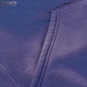 Streetwear 100% coton Drop Shoulder Sun Fade Hoodie Back Graphic Heavyweight Pullover Sun Fade Hoodie Reversible Hoodies Hombre - Product Image 4