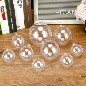 Wholesale Transparent DIY Plastic Ball Filling Decorative Hanging Ornaments <b>Christmas</b> Tree Open Ball <b>Box</b> <b>Gifts</b> <b>for</b> Wedding Party - Product Image 5