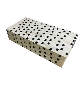 กล่องเครื่องประดับไม้ธรรมชาติแบบทำมือมาใหม่กล่องใส่ของแบบฝังกระดูกกล่องมาตรฐาน - Product Image 2