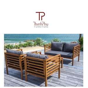 โต๊ะกาแฟไม้จริงกลางแจ้งแบบที่นั่งเดียว สไตล์ยุโรปสมัยใหม่ ผลิตตามสั่ง เป็นมิตรกับสิ่งแวดล้อม คุณภาพมาตรฐานสูง เฟอร์นิเจอร์สำหรับสวน - Product Image 6