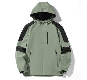 Veste matelassée en toile à col montant, coupe-vent, imperméable, respirante, fine, pour l'hiver, personnalisable OEM ODM, unisexe - Product Image 2