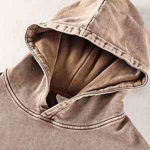 Sudadera con efecto desgastado vintage, estilo informal, cálida, de forro polar, cómoda, moderna, esencial para la moda urbana de invierno - Product Image 2