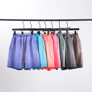 T-shirt Offre Spéciale ensemble de shorts Design de mode lavage à l'acide surdimensionné t-shirts et shorts de qualité supérieure ensemble de vêtements deux pièces unisexe - Product Image 3