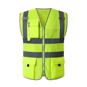 เสื้อกั๊กใส่ทำงานสีระบายอากาศได้หลากสีเสื้อแจ็กเก็ตใส่ทำงานเสื้อตกปลากลางแจ้งพร้อมโลโก้ออกแบบได้ตามต้องการ - Product Image 4